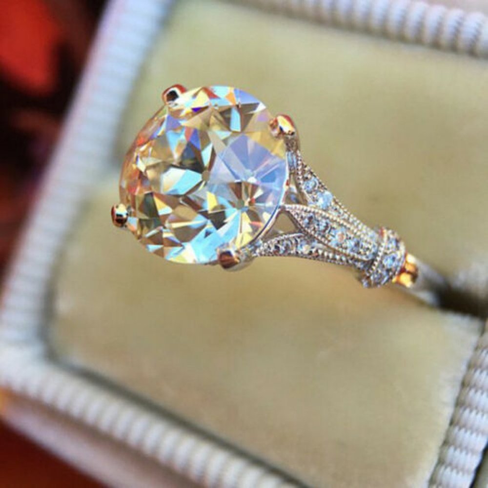 NEW 925 Silver White Sapphire Ring - Picture 2 of 4